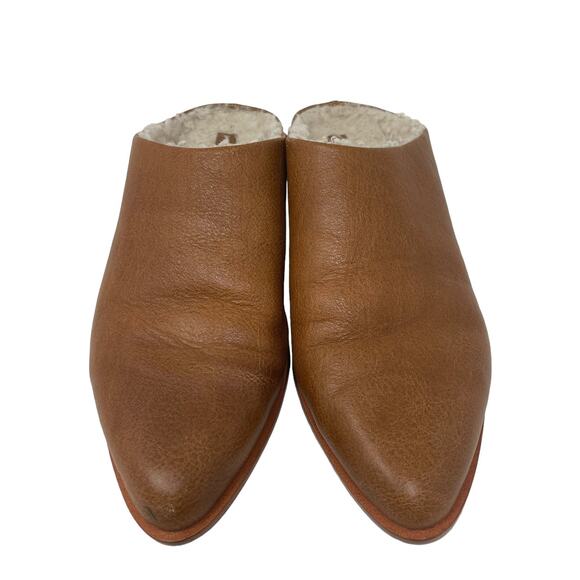 Kelsi Dagger US 9.5 Brooklyn Sail Shearling Lined Mule Tan - Picture 1 of 11